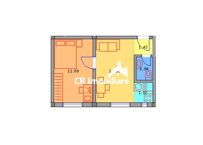 Brancoveanu, Alunisului, apartament 2 camere.