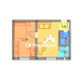 Brancoveanu, Alunisului, apartament 2 camere.